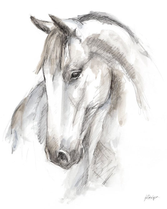 Watercolor Equine Study II