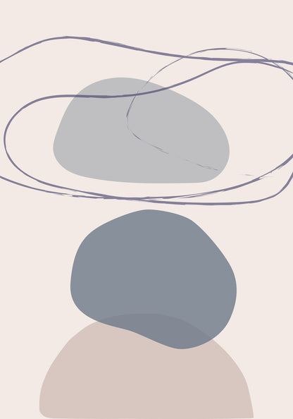 New Shapes Blue No 4